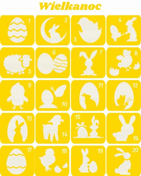 WIELKANOC- szablony do tatuaży broaktowych