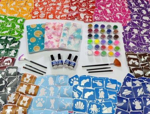 Tatuaże brokatowe zestaw 1