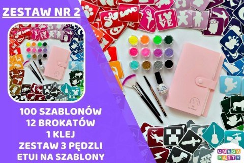 Tatuaże brokatowe zestaw 2