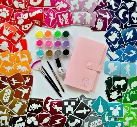 Tatuaże brokatowe zestaw 2