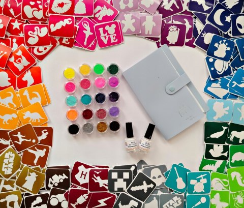 Tatuaże brokatowe zestaw 5