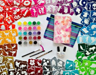 Tatuaże brokatowe zestaw 6