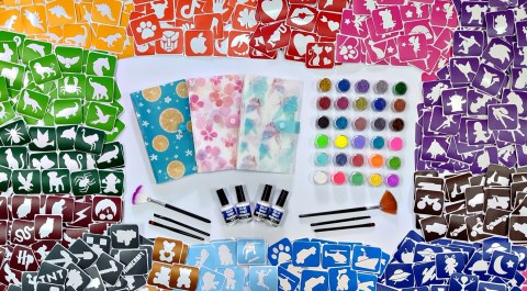 Tatuaże brokatowe zestaw 6