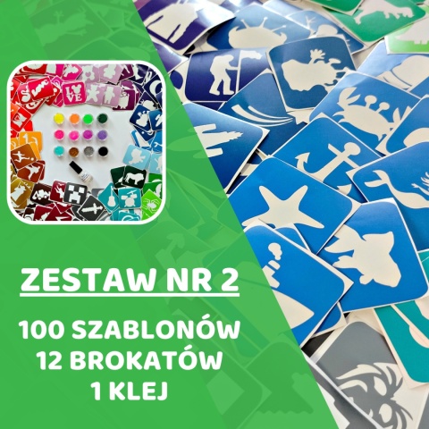 Tatuaże brokatowe ZESTAW 2
