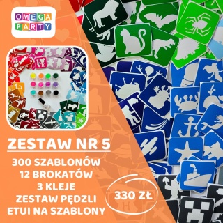 Tatuaże brokatowe ZESTAW 5