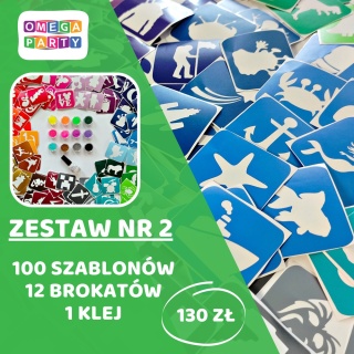 Tatuaże brokatowe ZESTAW 2