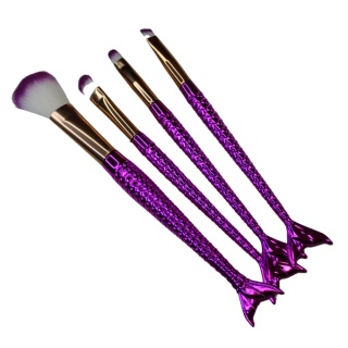 Zestaw pędzli do tatuaży brokatowych- Ogon Syreny, kolor różowy
